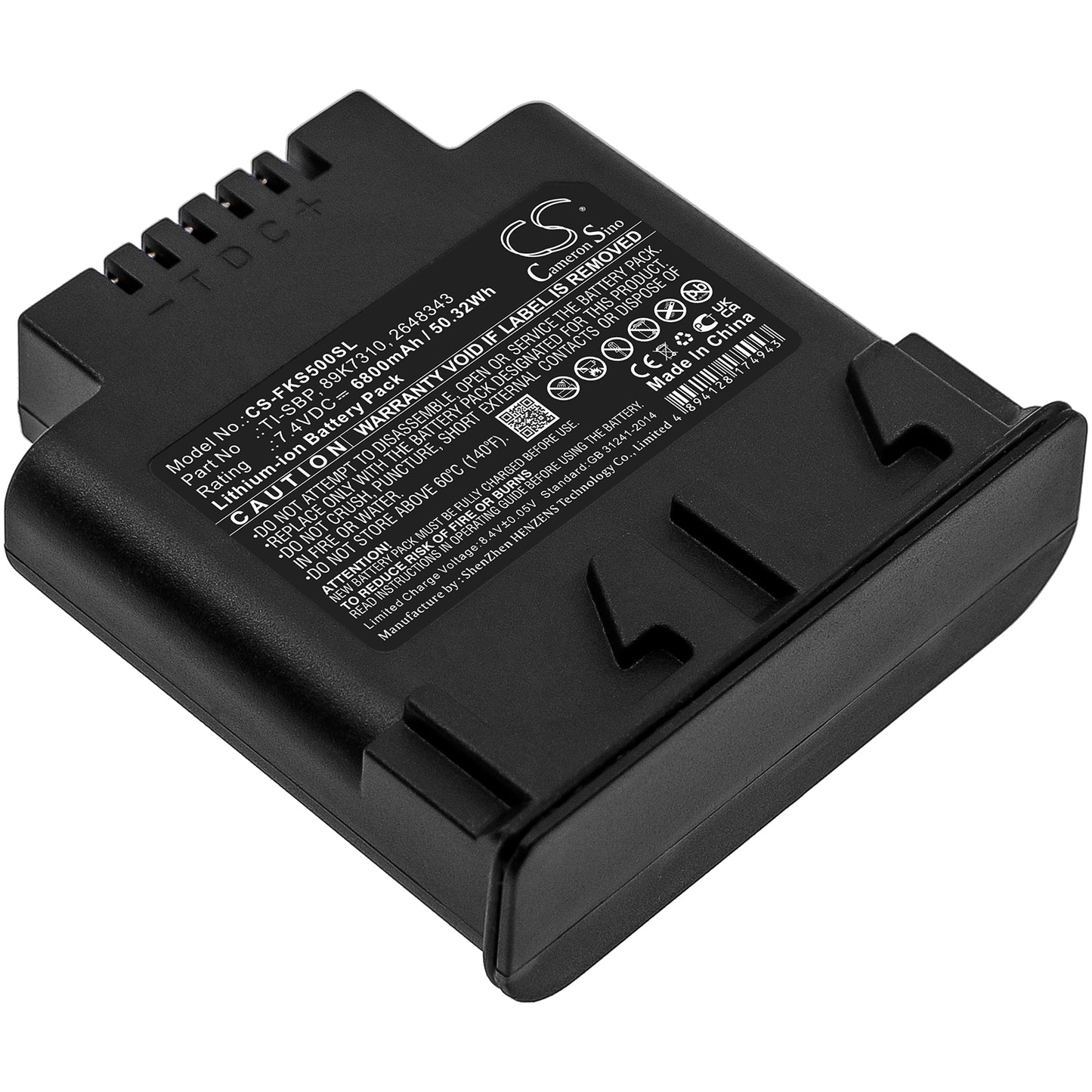 CS-FKS500SL Replacement Battery – Compatible with IR Flexcam, IR SMART, Ti50FT, Ti55FT, TiR3FT, TiR4FT