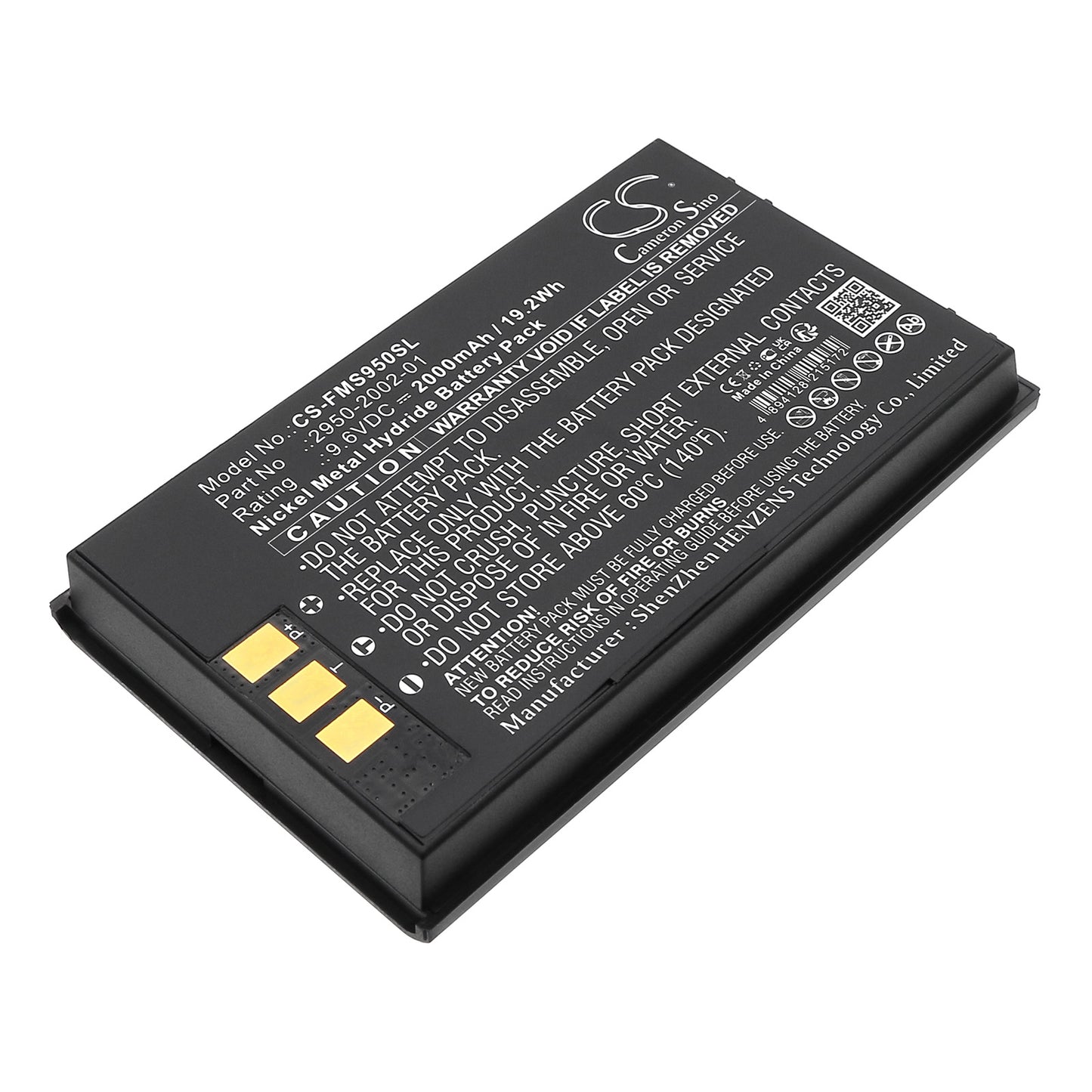 CS-FMS950SL Replacement Battery – Compatible with 6682252, 8092 01, 8262 41, OmniRemote 2, OmniScanner 2, OptiView OPV, OPV52-BP