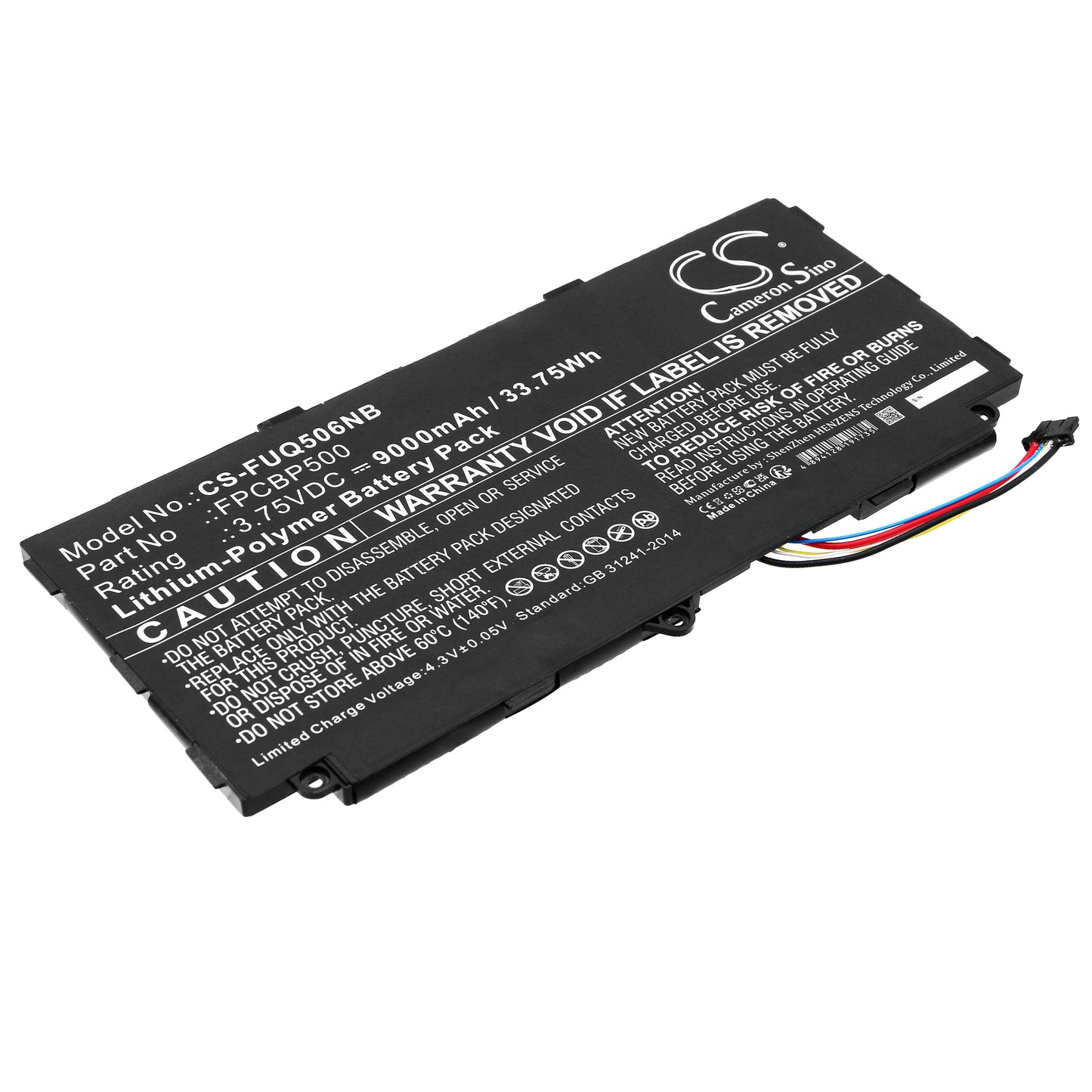 CS-FUQ506NB Replacement Battery – Compatible with Arrows Tab Q506, Arrows Tab Q507