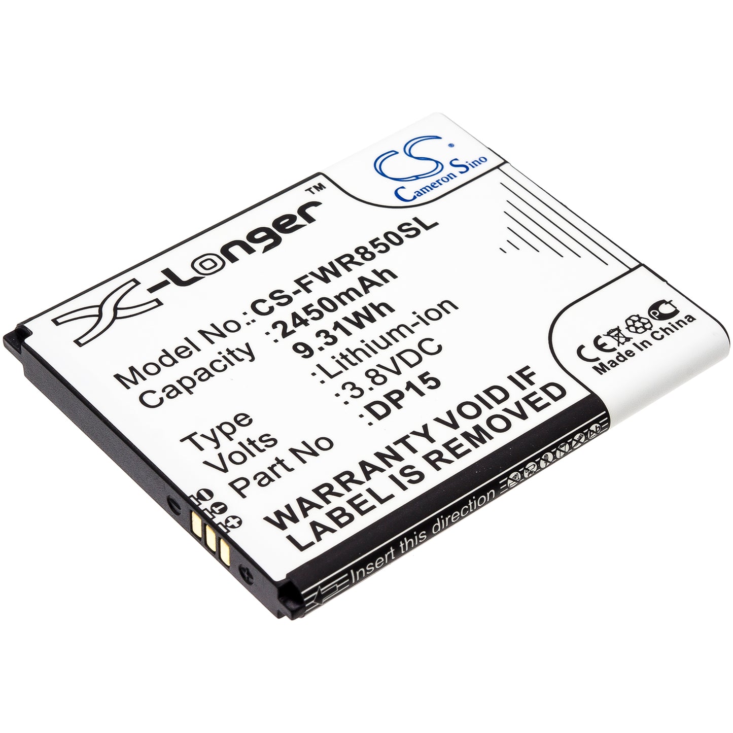 CS-FWR850SL Replacement Battery – Compatible with DP15, R717, T9