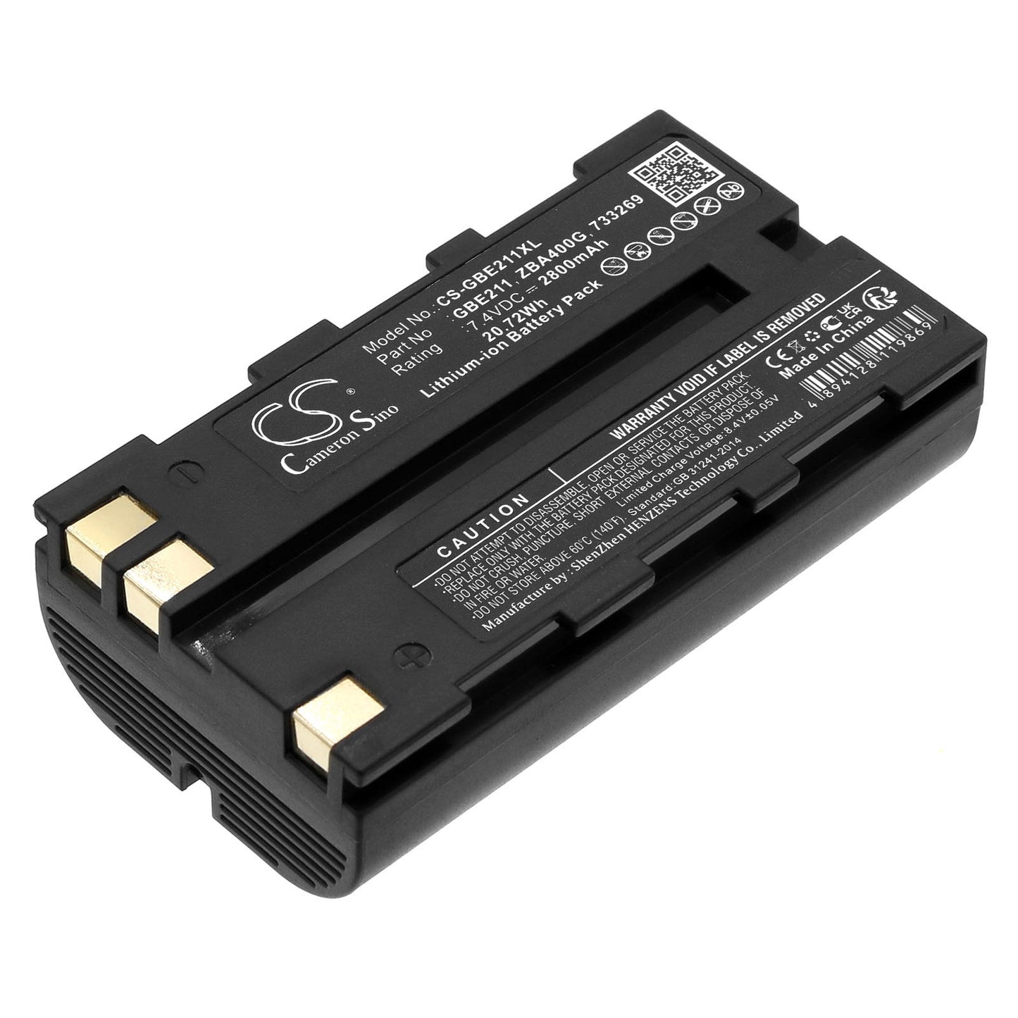 7.4V 2800mAh/20.72Wh Li-ion Equipment/Survey Battery for GEOMAX