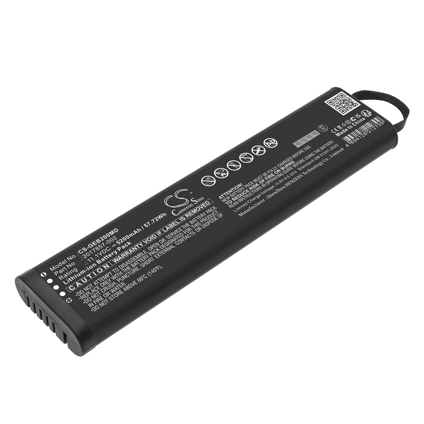 CS-GEB200MD Replacement Battery – Compatible with B20 Healthcare, B30 Healthcare, B40 Healthcare, Dash 3000, Dash 5000, Dash B30, Dash B40, Dash B50, Datex FM patient monitor, Moniteur 5000, Moniteur Dash 3000, Moniteur Dash 4000, Moniteur Dash B30, Moniteur Dash B40, Moniteur Dash B50