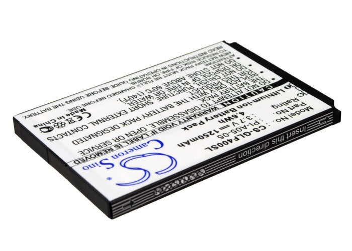 3.7VV 1250mAh/4.63Wh Li-ion GPS/Navigator Battery for Golf Buddy