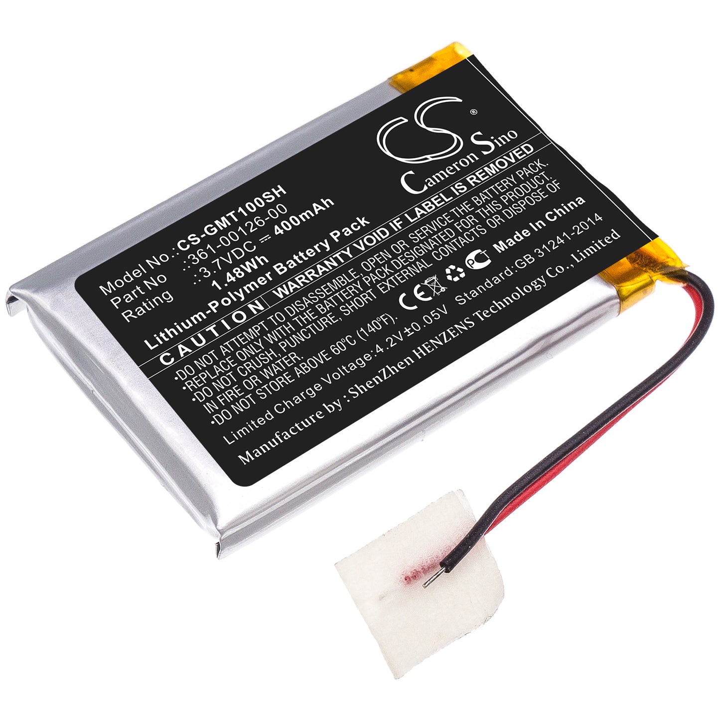CS-GMT100SH Replacement Battery – Compatible with 010-02357-00, Tactix Delta