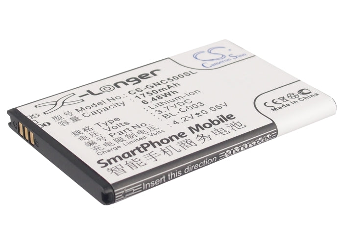 3.7V 1750mAh/6.48Wh Li-ion Mobile/SmartPhone Battery for GIONEE
