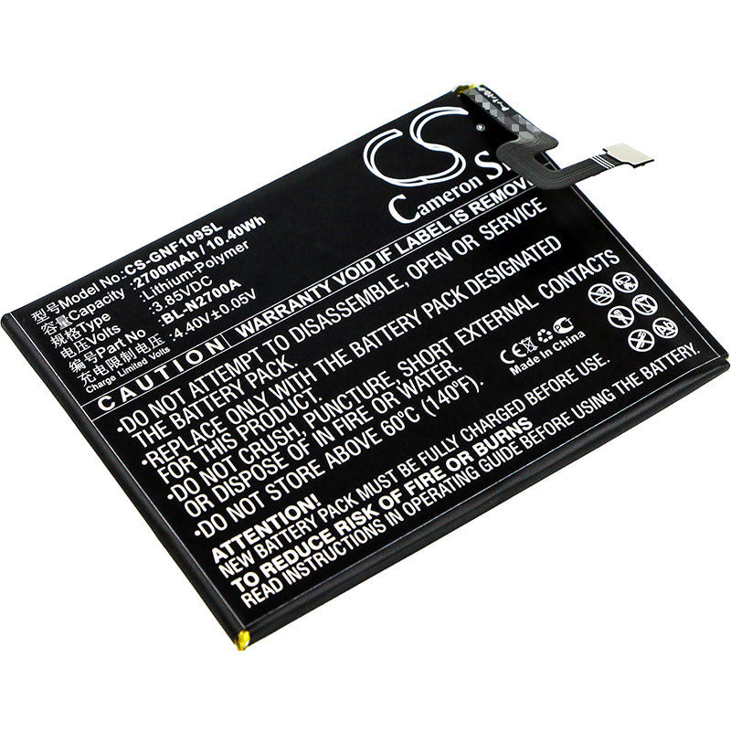 3.85V 2700mAh/10.40Wh Li-Polymer Mobile/SmartPhone Battery for GIONEE