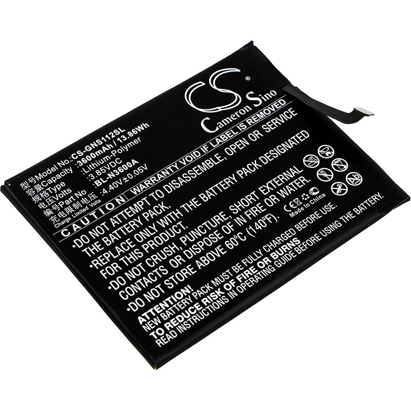 3.85V 3600mAh/13.86Wh Li-Polymer Mobile/SmartPhone Battery for GIONEE