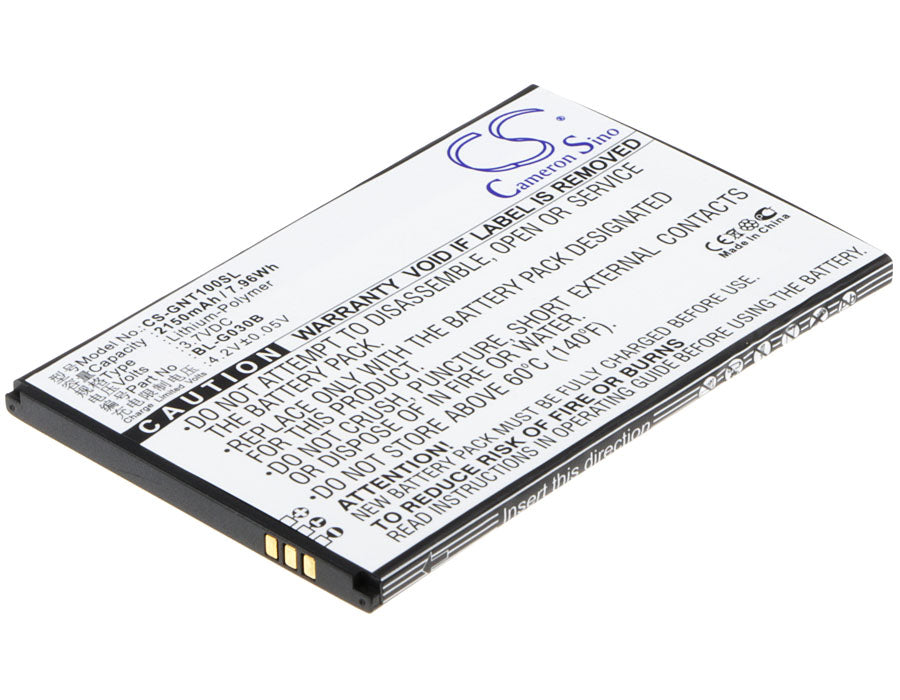3.7VV 2150mAh/7.96Wh Li-Polymer Mobile/SmartPhone Battery for GIONEE