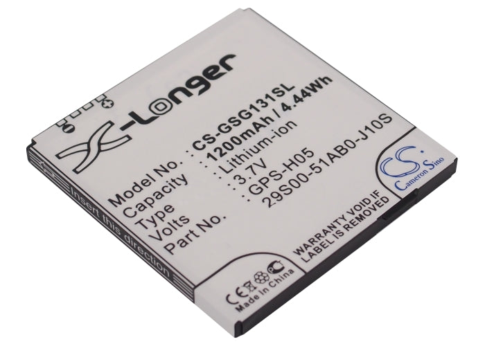 3.7V 1200mAh/4.44Wh Li-ion Mobile/SmartPhone Battery for GSmart