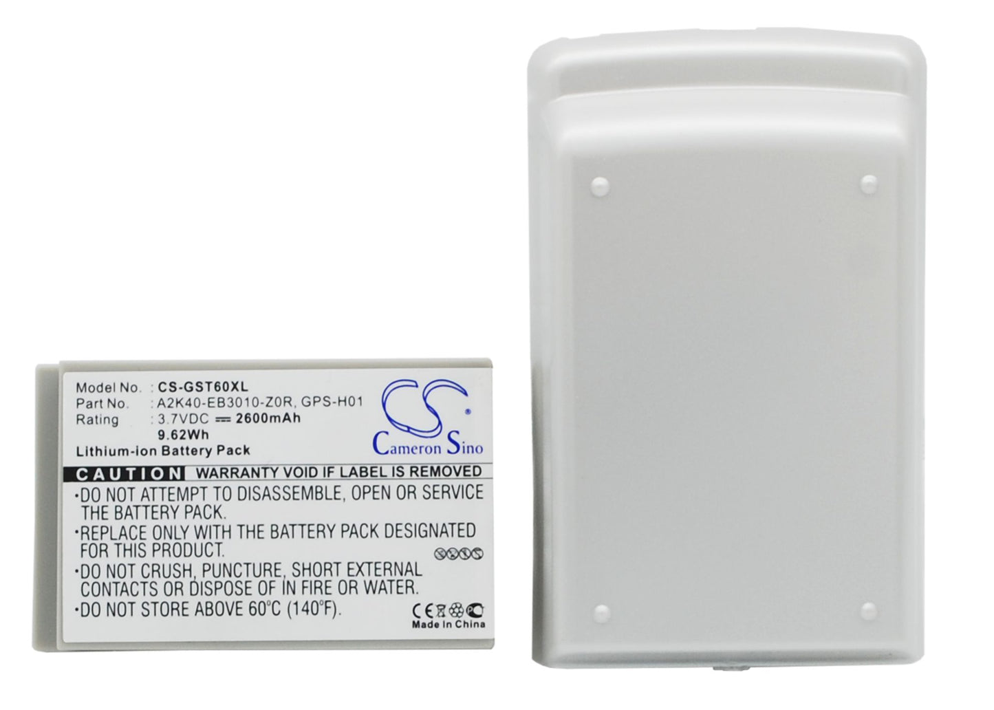 3.7V 2600mAh/9.62Wh Li-ion Mobile/SmartPhone Battery for Gigabyte