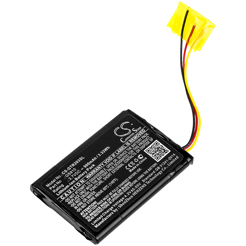 3.7V 900mAh/3.33Wh Li-ion GPS/Navigator Battery for Globalsat