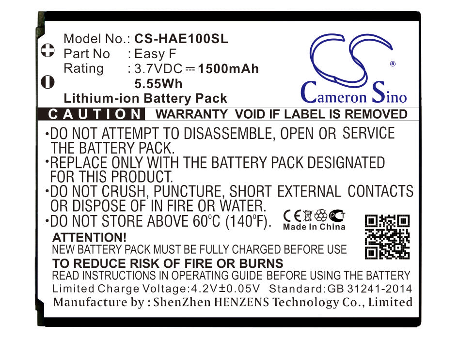 CS-HAE100SL Replacement Battery – Compatible with Easy F