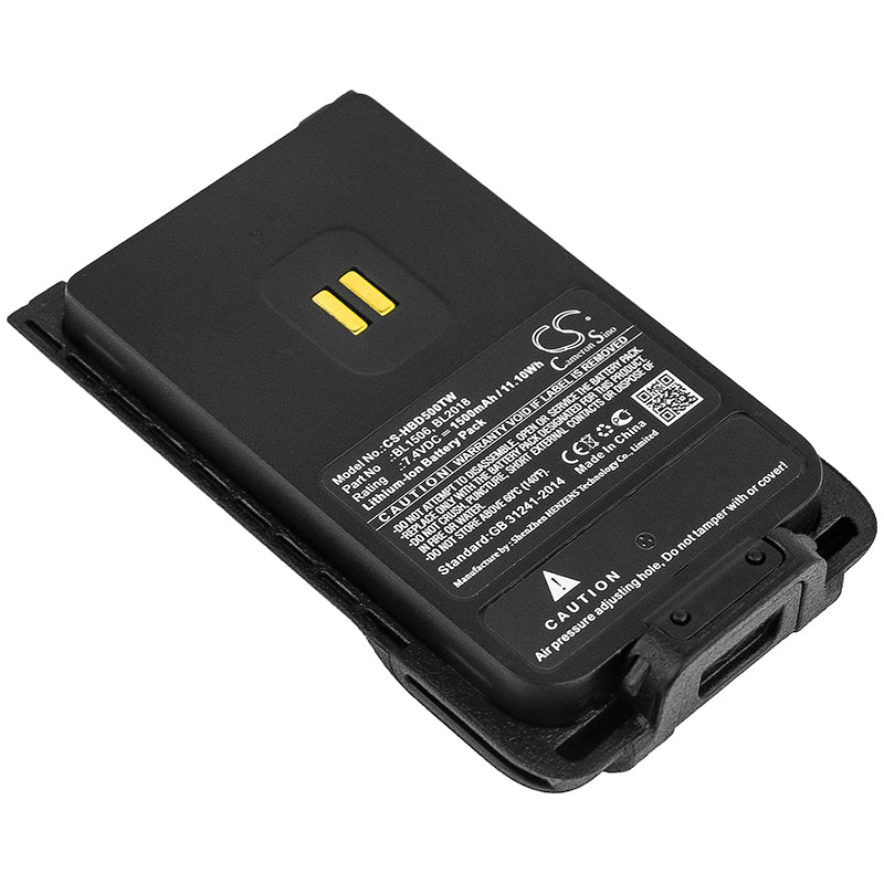7.4V 1500mAh/11.10Wh Li-ion Two-Way Radio Battery for Hytera