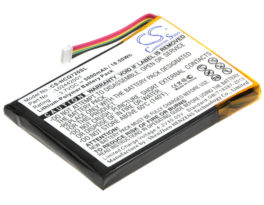 3.7VV 5000mAh/18.50Wh Li-Polymer Tablet Battery for HP