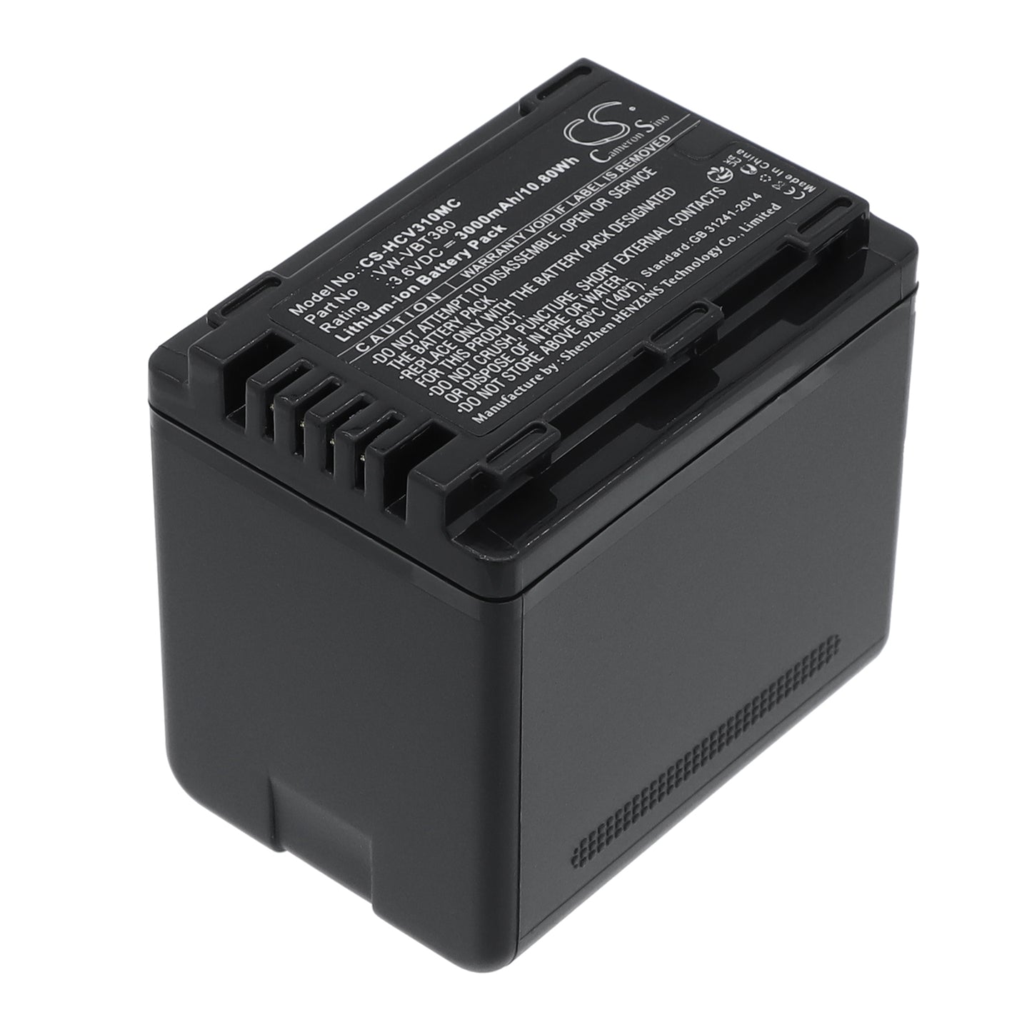 3.6VV 3000mAh/10.80Wh Li-ion Camera Battery for Panasonic