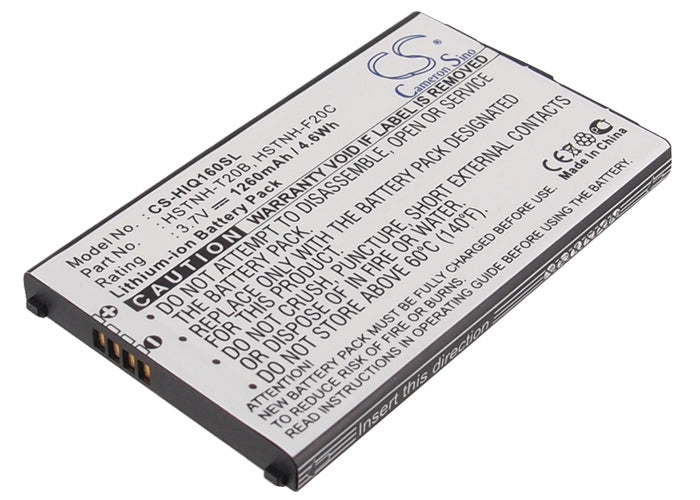 3.7V 1260mAh/4.6Wh Li-ion Mobile/SmartPhone Battery for HP