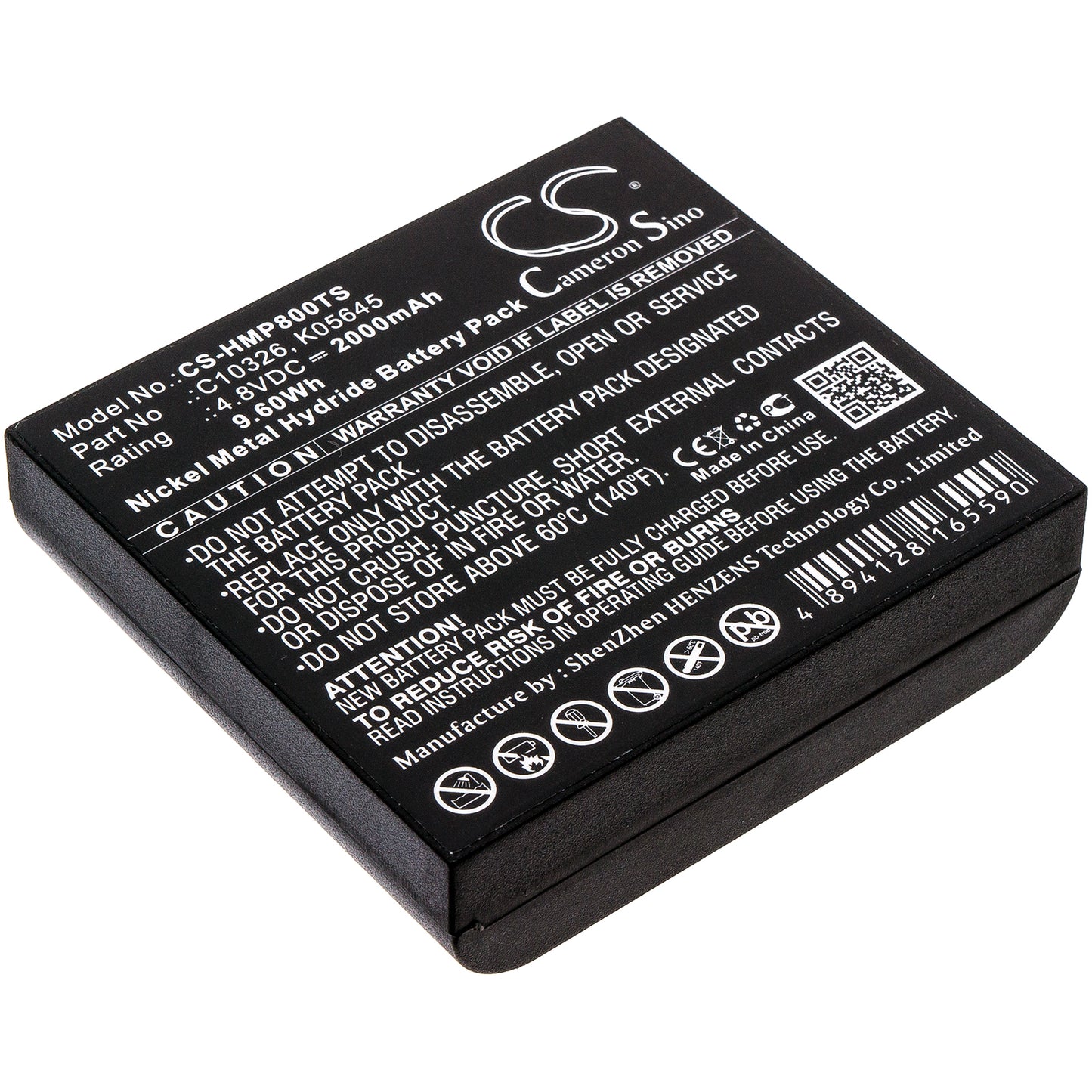 CS-HMP800TS Replacement Battery – Compatible with BP800 Beltpack