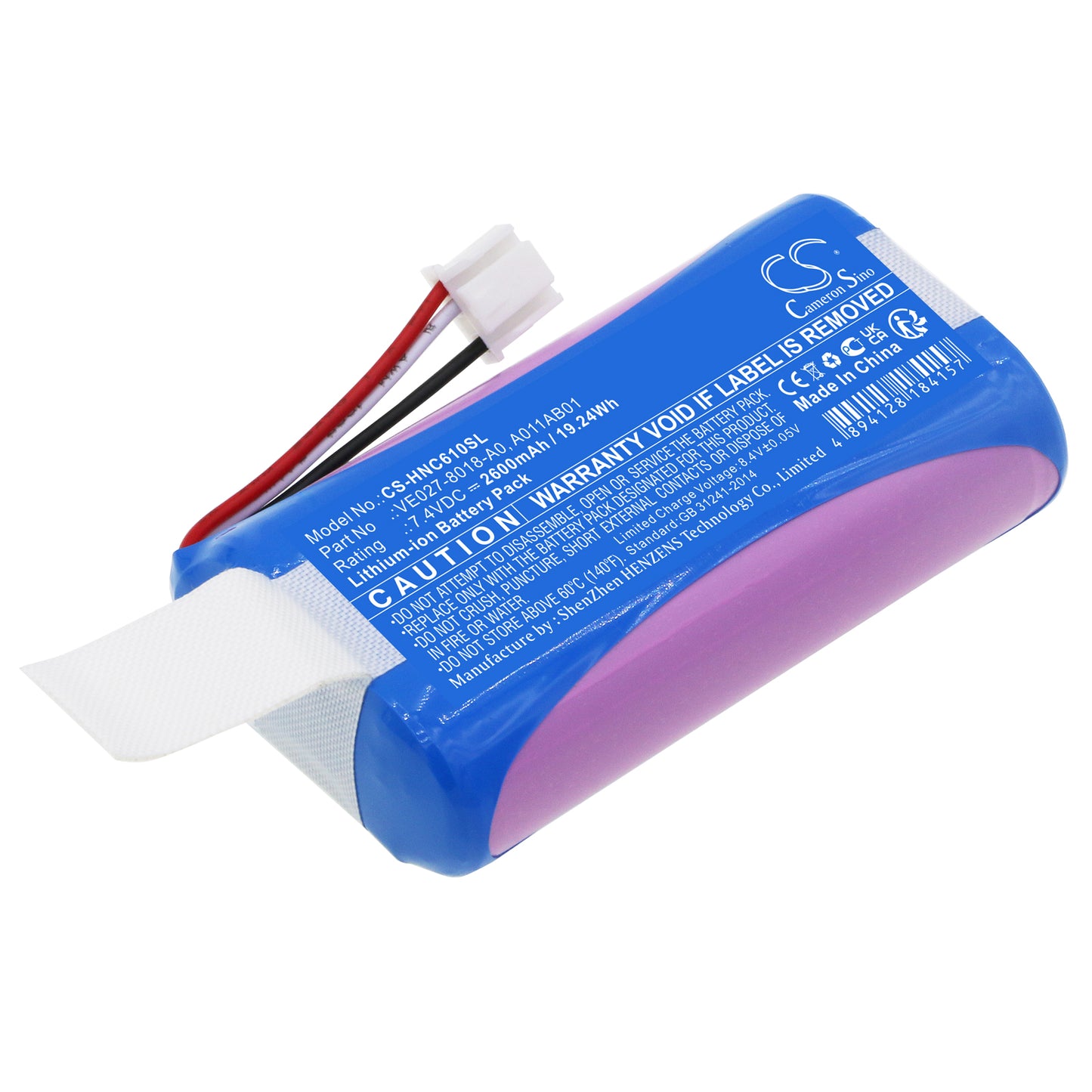 CS-HNC610SL Replacement Battery – Compatible with 1011CM01, CV61, CV61A