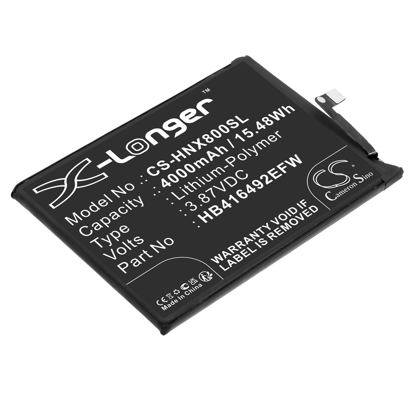 CS-HNX800SL Replacement Battery – Compatible with TFY-LX1, TFY-LX2, TFY-LX3, X8 4G