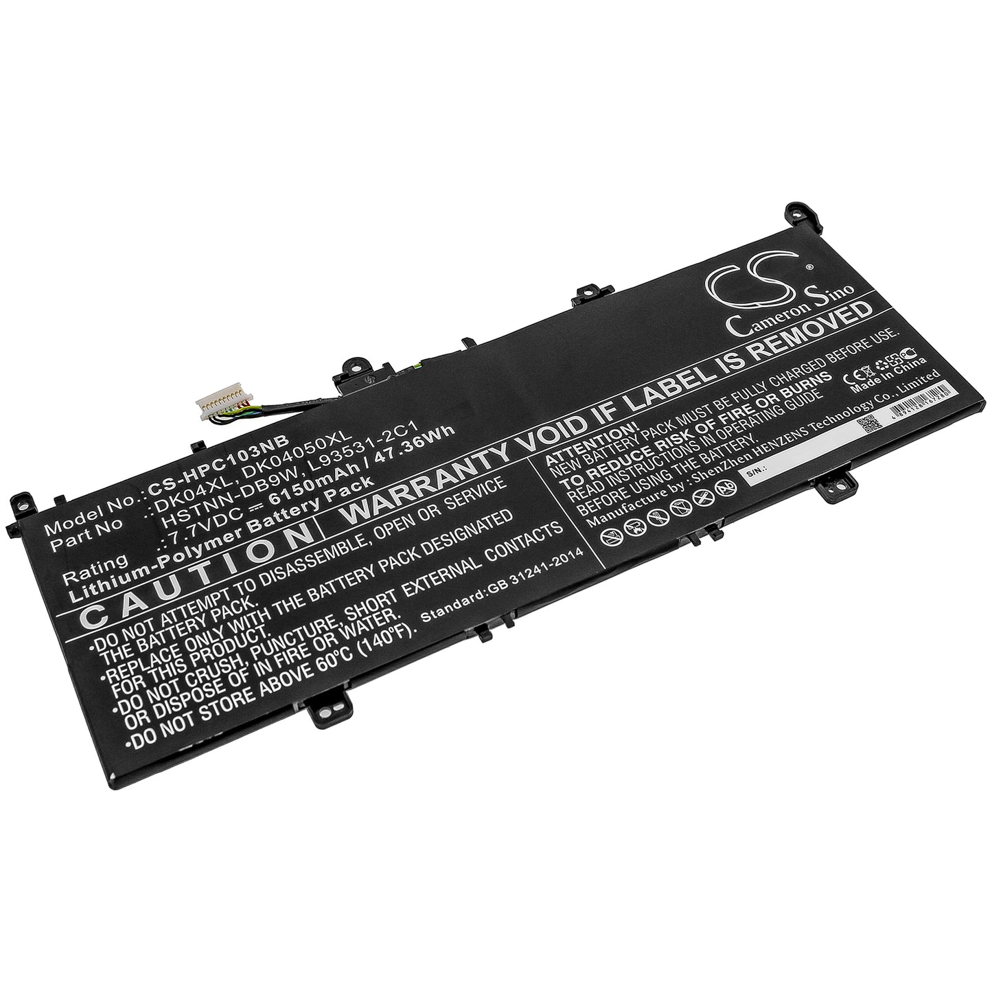 CS-HPC103NB Replacement Battery – Compatible with Chromebook X360 13c, Elite C1030, Elite C1030 Chromebook, Elite C1030 Chromebook Enterpr