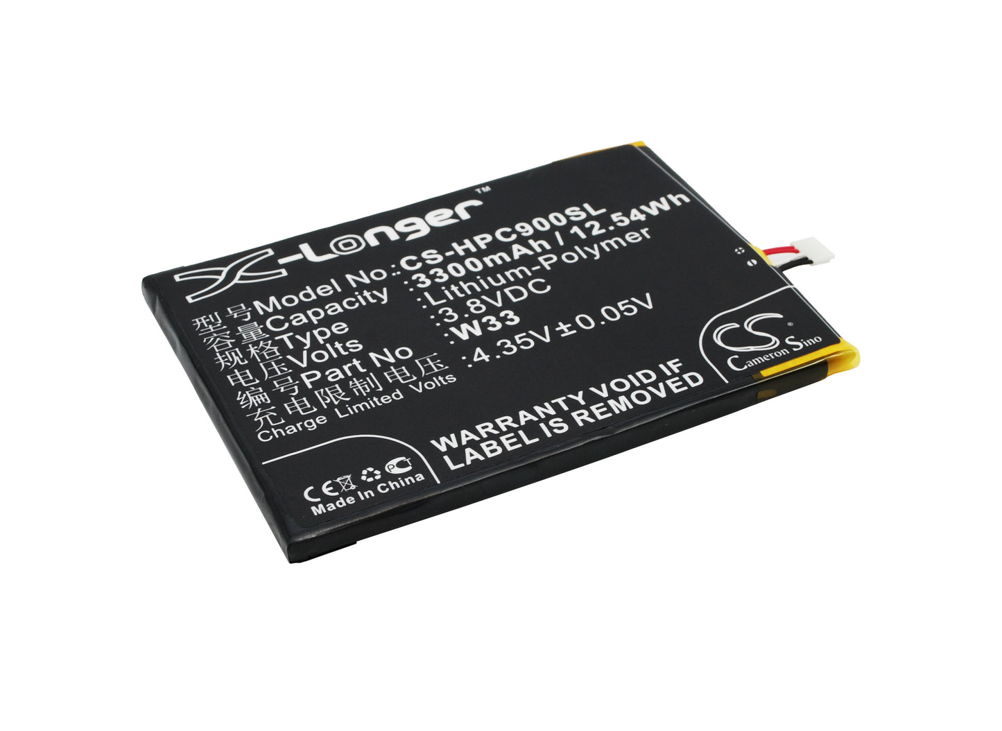 3.8V 3300mAh/12.54Wh Li-Polymer Mobile/SmartPhone Battery for HONPhone