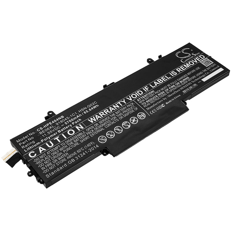 11.55V 5700mAh/65.84Wh Li-Polymer Notebook/Laptop Battery for HP