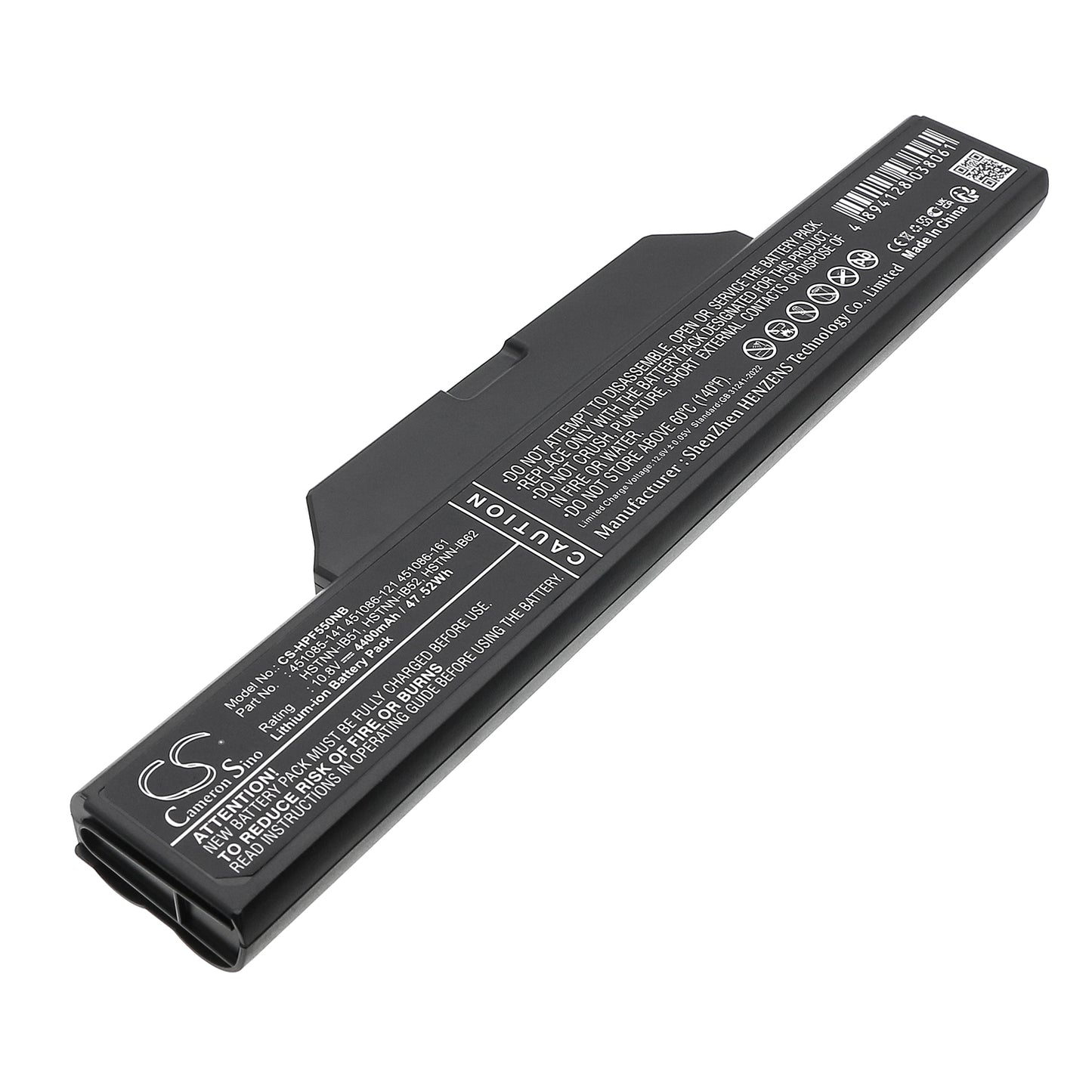 10.8V 4400mAh Li-ion Notebook/Laptop Battery for HP