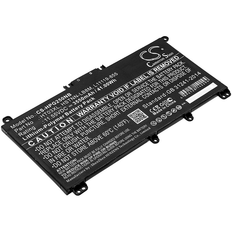 11.55V 3550mAh/41.00Wh Li-Polymer Notebook/Laptop Battery for HP