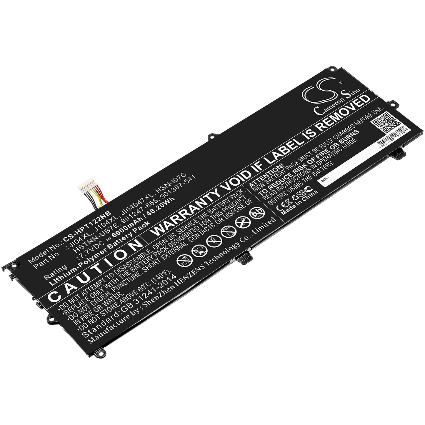 CS-HPT122NB Replacement Battery – Compatible with Elite X2 1012 G2, Elite X2 1012 G2 (1KE33AW), Elite X2 1012 G2 (1KE36AW), Elite X2 1012 G2 (1KE39AW), Elite X2 1012 G2 (1KE42AW), Elite X2 1012 G2 (1KE45AW), Elite X2 1012 G2 (1KE48AW), Elite X2 1012 G2 (1KE51AW), Elite X2 1012 G2 (1KF41AW), Elite X2 1012 G2 (1LV66EA), Elite X2 1012 G2 (1LV76EA), Elite X2 1012 G2 (1LV78EA), Elite X2 1012 G2 (1LV79EA), Elite X2 1012 G2 (1LV97EA), Elite X2 1012 G2 (1LW05EA), Elite X2 1012 G2 (2TL69EA), Elite X2