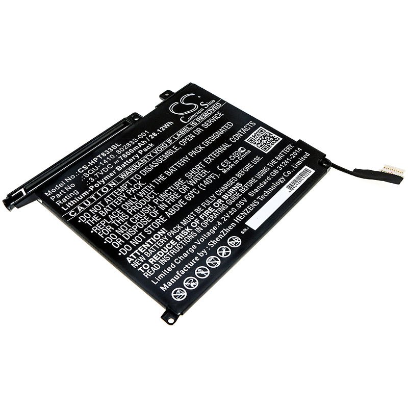 CS-HPT833SL Replacement Battery – Compatible with M5H12UA, PRO SLATE 10 EE G1, Pro Slate 10 EE G1(H9X01EA), Pro Slate 10 EE G1(L2J89AA), Pro Slate 10 EE G1(L2J92AA), Pro Slate 10 EE G1(L2J94AA), Pro Slate 10 EE G1(L2J95AA), Pro Slate 10 EE G1(L2J96AA), Pro Tablet 10 EE, Pro Tablet 10 EE G1, Pro Tablet 10 EE G1(3Z83UT), Pro Tablet 10 EE G1(H9X01EA), Pro Tablet 10 EE G1(H9X01EAR), Pro Tablet 10 EE G1(H9X02EA), Pro Tablet 10 EE G1(H9X11ES), Pro Tablet 10 EE G1(H9X13ES), Pro Tablet 10 EE