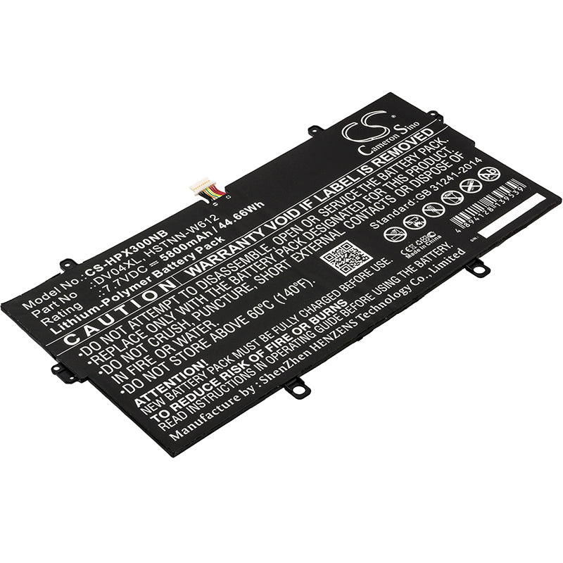 7.7V 5800mAh/44.66Wh Li-Polymer Notebook/Laptop Battery for HP