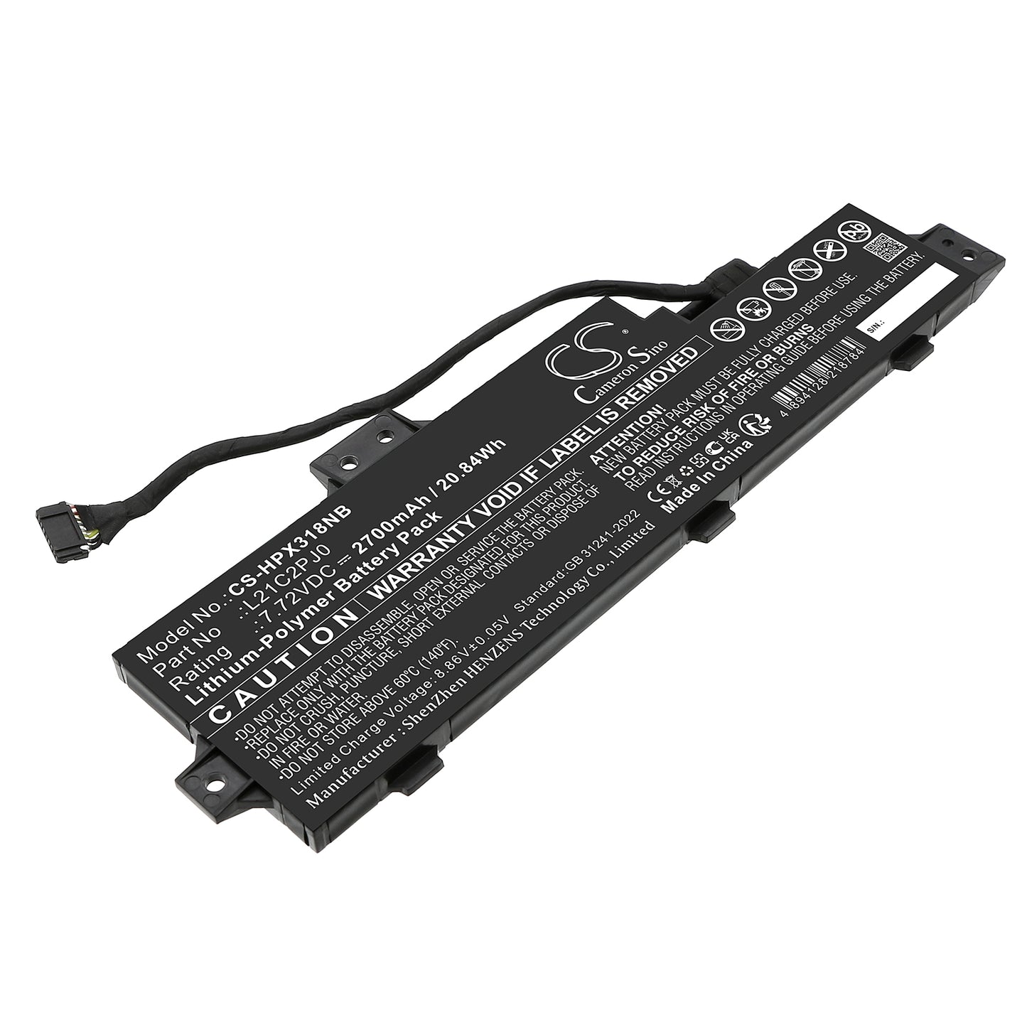 CS-HPX318NB Replacement Battery – Compatible with Pavilion x360 13-u018TU