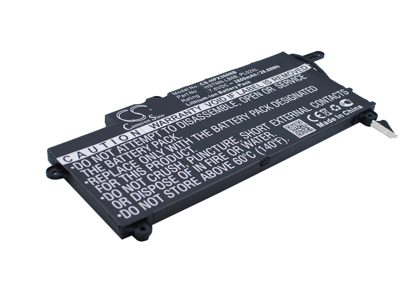 7.6V 3800mAh/28.88Wh Li-ion Notebook/Laptop Battery for HP