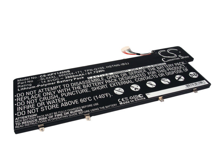 14.8V 3900mAh/57.72Wh Li-Polymer Notebook/Laptop Battery for HP
