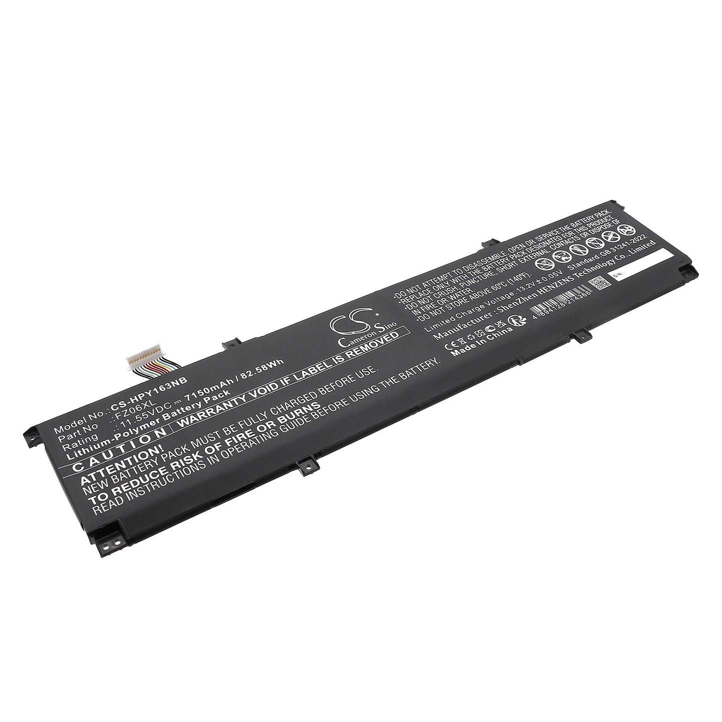 CS-HPY163NB Replacement Battery – Compatible with 16-f0035nr, 16t-f000, ENVY 16-H0000CI, ENVY 16-H0000NA, ENVY 16-H0000NC, ENVY 16-H0000NE, ENVY 16-H0000NH, ENVY 16-H0000NI, ENVY 16-H0000NK, ENVY 16-H0000NO, ENVY 16-H0000NP, ENVY 16-H0000NS, ENVY 16-H0000NV, ENVY 16-H0000NZ, ENVY 16-H0000SA, ENVY 16-h0000TX, ENVY 16-H0000UA, ENVY 16-H0000UR, ENVY 16-H0001CI, ENVY 16-H0001NA, ENVY 16-H0001NB, ENVY 16-H0001NC, ENVY 16-H0001NH, ENVY 16-H0001NI, ENVY 16-H0001NK, ENVY 16-H0001NS, ENVY 16-H0001NV,