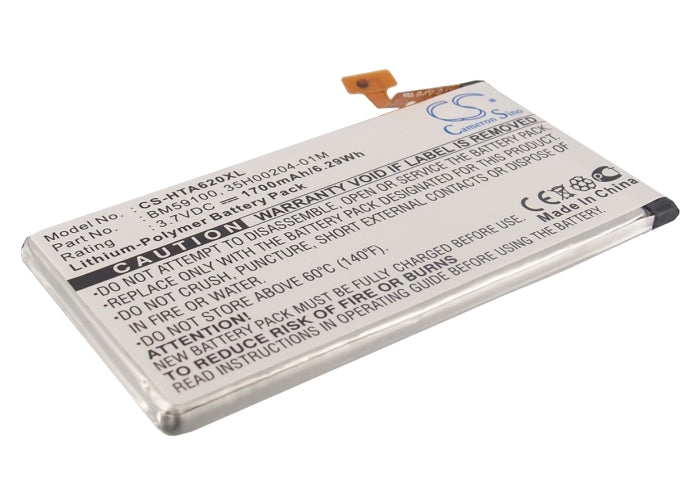3.7V 1700mAh/6.29Wh Li-Polymer Mobile/SmartPhone Battery for HTC