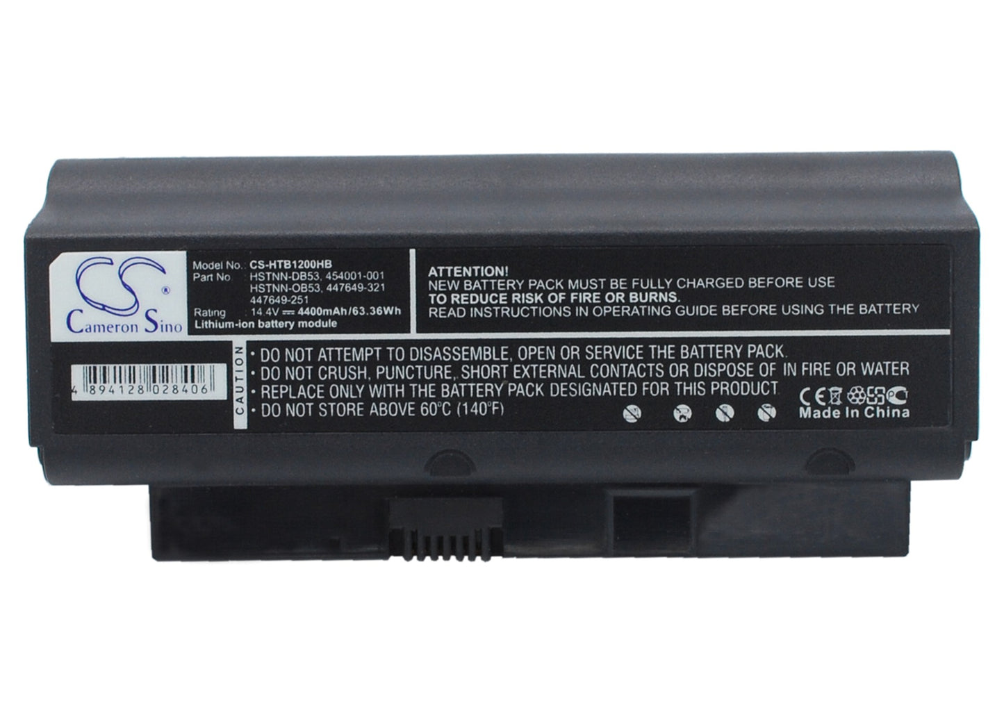 14.4V 4400mAh Li-ion Notebook/Laptop Battery for HP