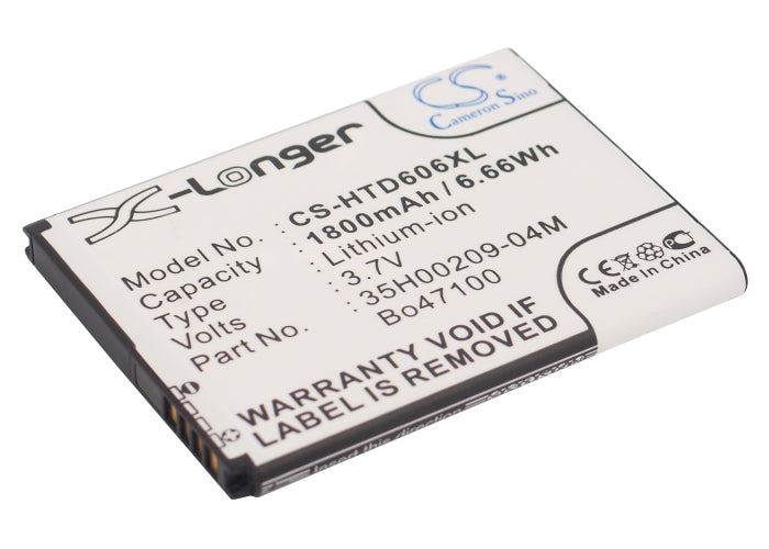 3.8V 1800mAh/6.84Wh Li-ion Mobile/SmartPhone Battery for HTC