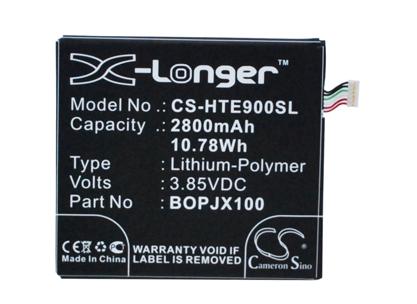 3.85V 2800mAh/10.78Wh Li-Polymer Mobile/SmartPhone Battery for HTC