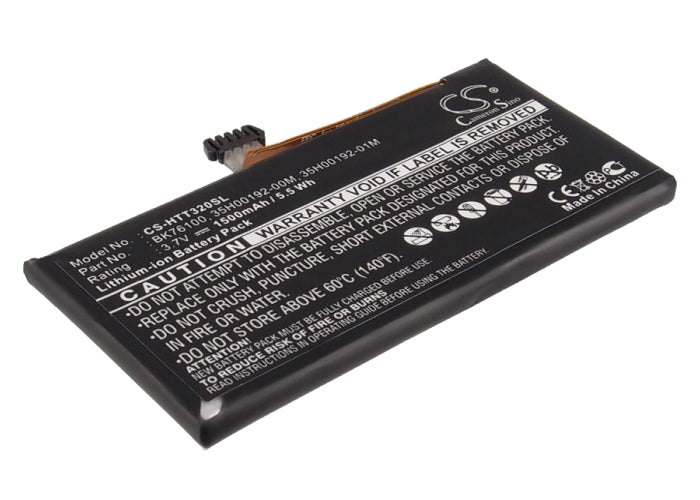 3.7V 1500mAh/5.55Wh Li-Polymer Mobile/SmartPhone Battery for HTC