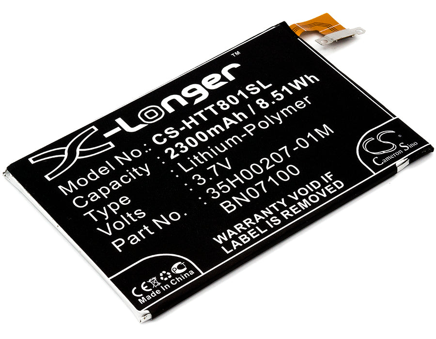 3.7V 2300mAh/8.51Wh Li-Polymer Mobile/SmartPhone Battery for HTC