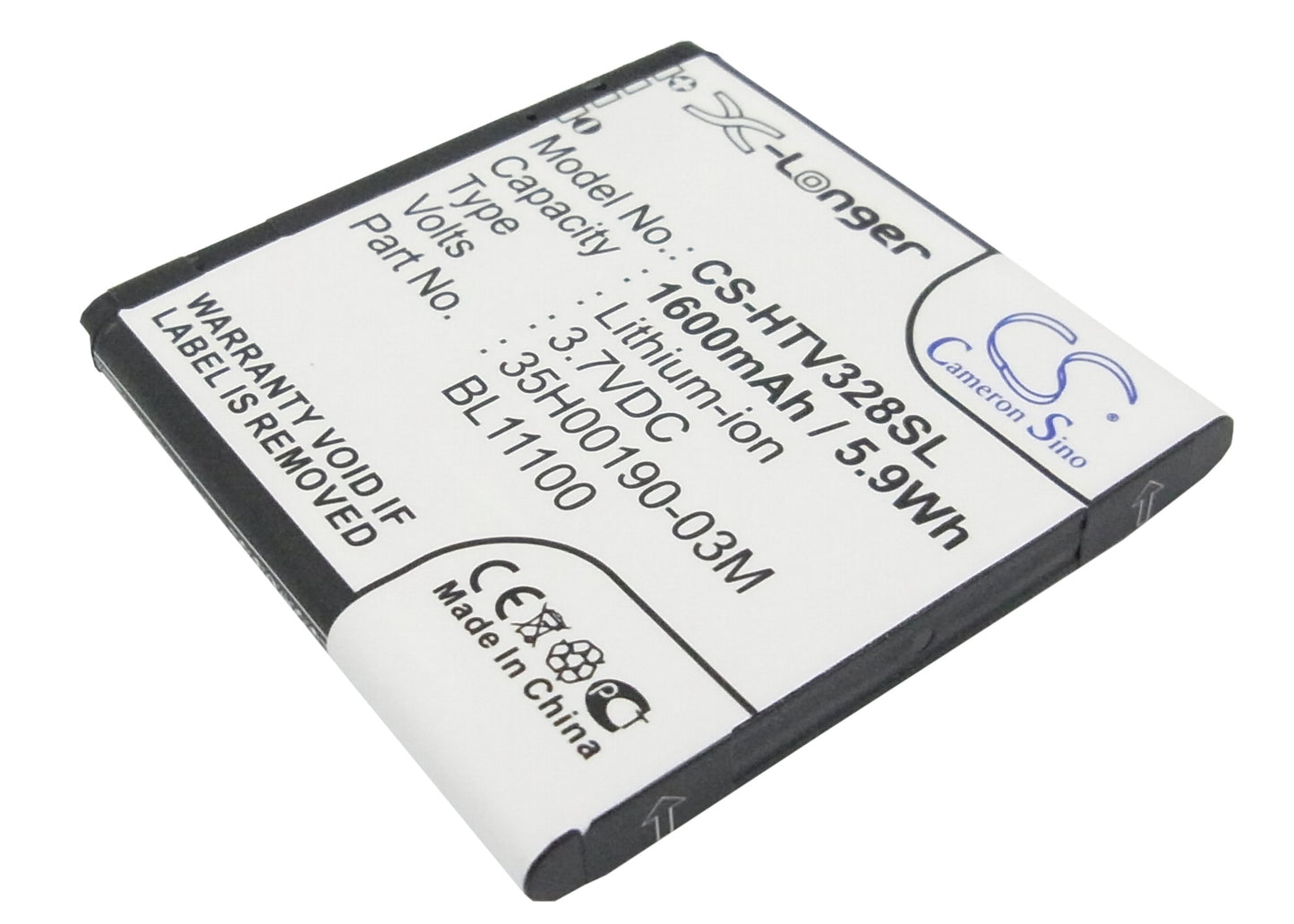 3.7V 1600mAh/5.9Wh Li-ion Mobile/SmartPhone Battery for HTC