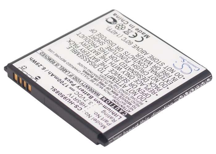 3.7V 1700mAh/6.29Wh Li-ion Mobile/SmartPhone Battery for Huawei
