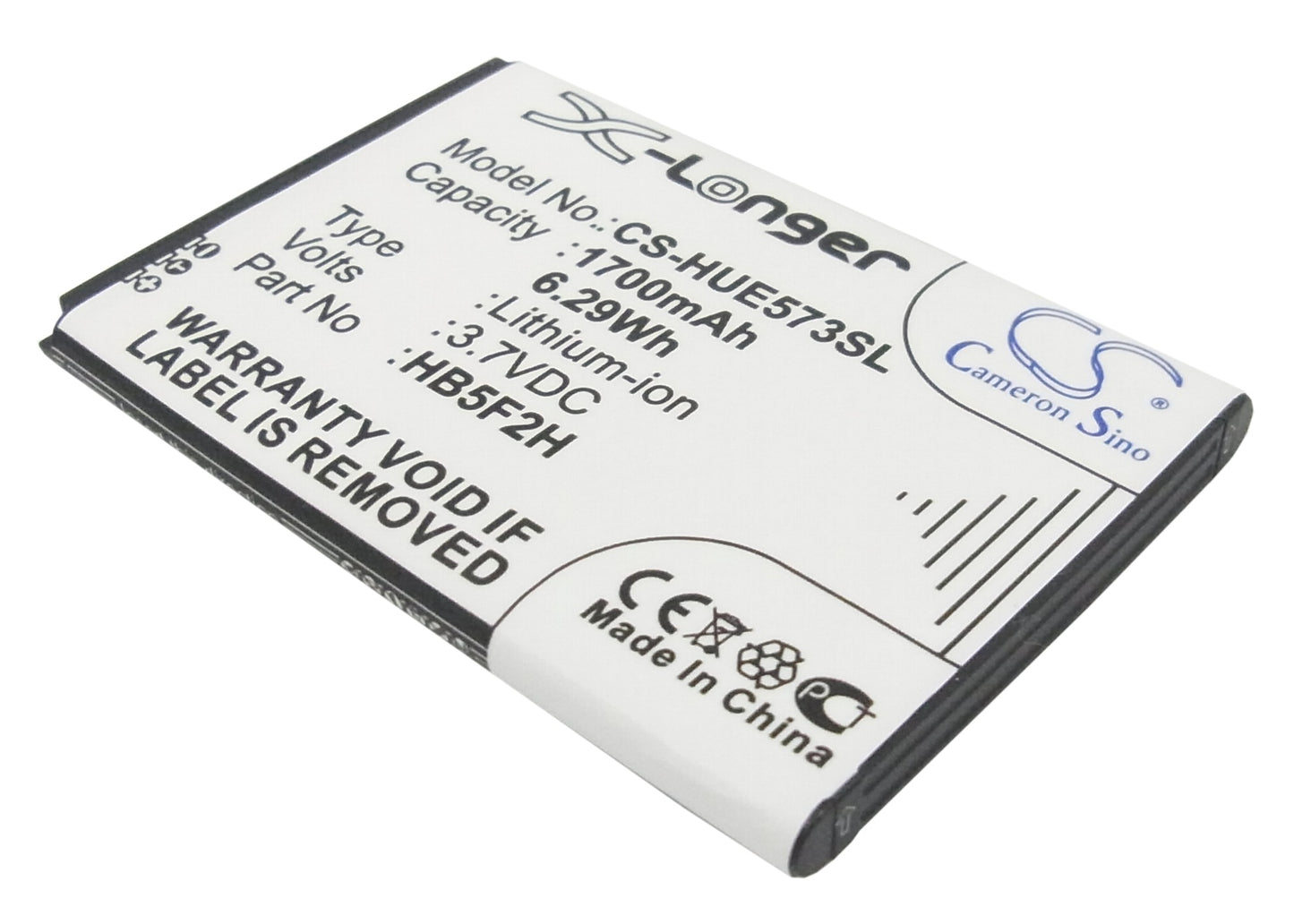 3.7V 1700mAh/6.29Wh Li-ion Hotspot Battery for Huawei
