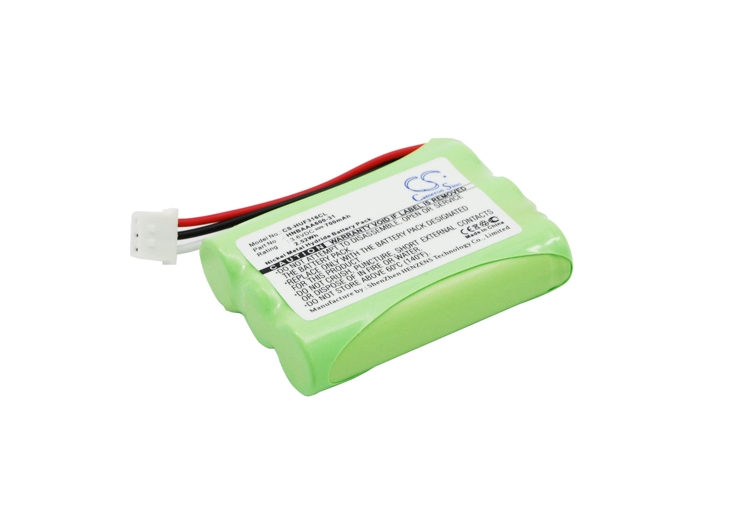 3.6V 700mAh/2.52Wh Ni-MH Cordless Phone Battery for Huawei