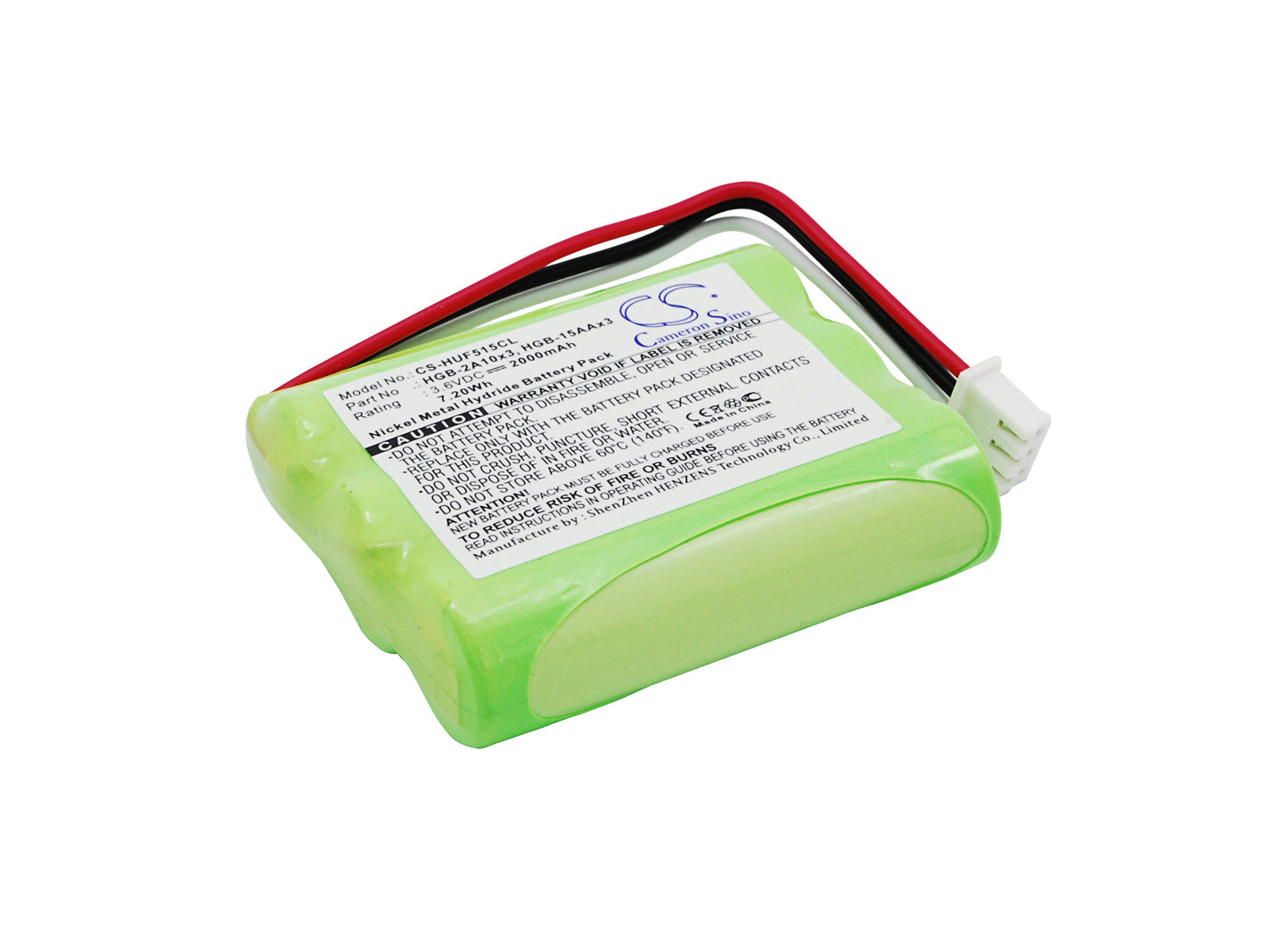 3.6V 2000mAh/7.20Wh Ni-MH Cordless Phone Battery for Huawei