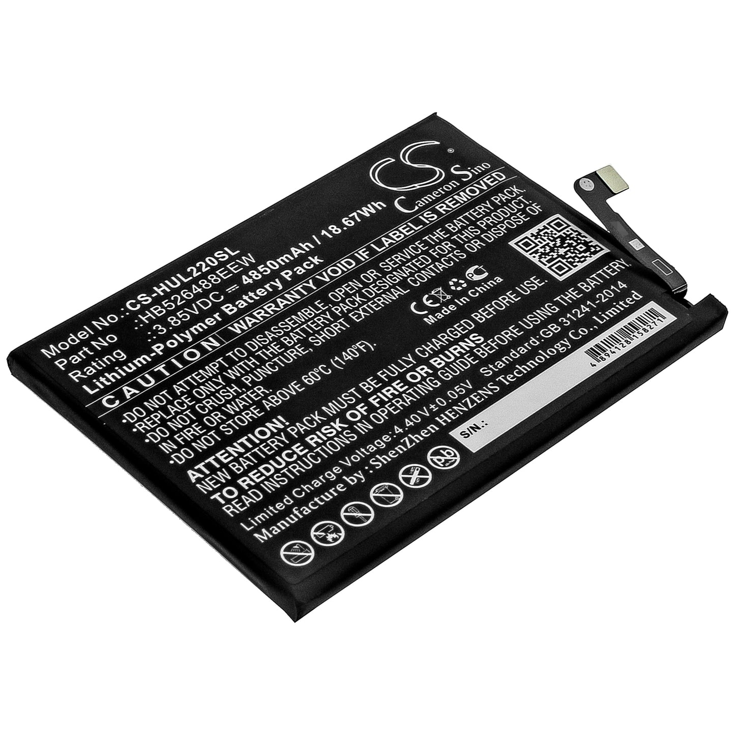 CS-HUL220SL Replacement Battery – Compatible with Changxiang 20 SE, DNN-L29, DNN-LX9, Enjoy 20 SE, Honor 10X Lite, P Smart 2021, PPA-AL20, PPA-L22, PPA-LX2