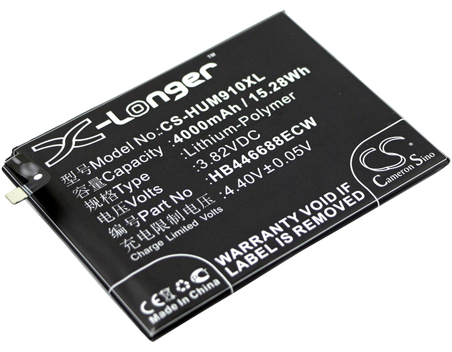 3.82V 4000mAh/15.28Wh Li-Polymer Mobile/SmartPhone Battery for Huawei