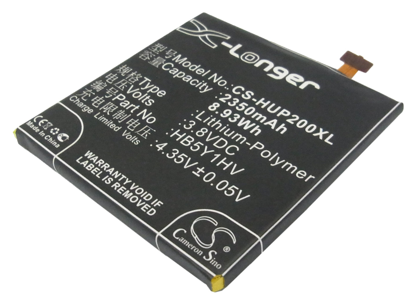 3.8V 2350mAh/8.93Wh Li-Polymer Mobile/SmartPhone Battery for Huawei