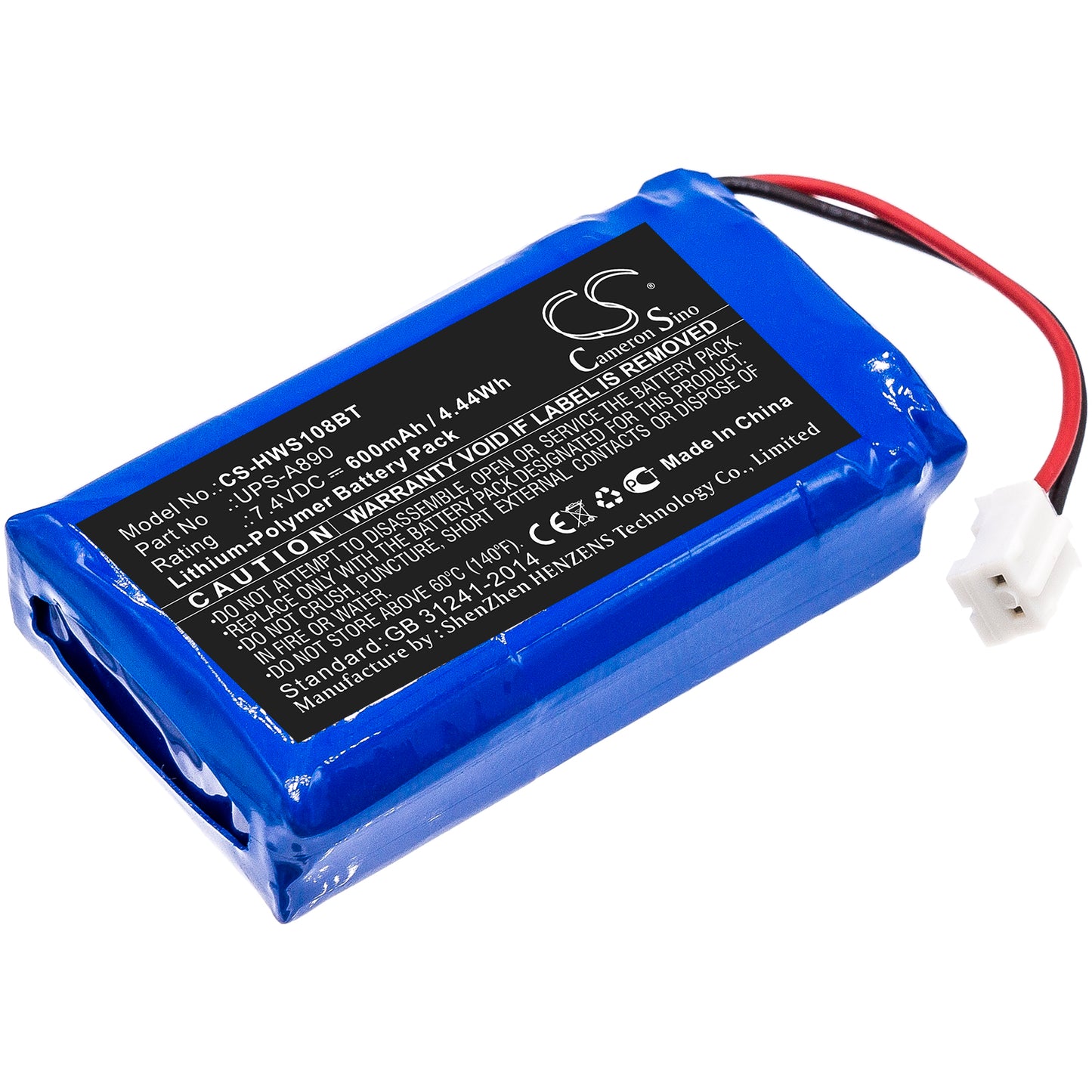 CS-HWS108BT Replacement Battery – Compatible with WS-108